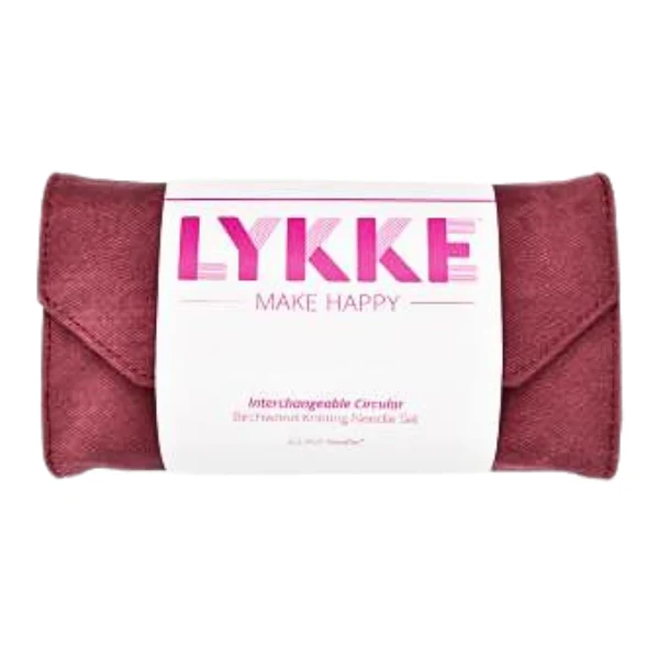 LYKKE Udskiftelige Rundpindesæt Blush, Crimson, 9 cm