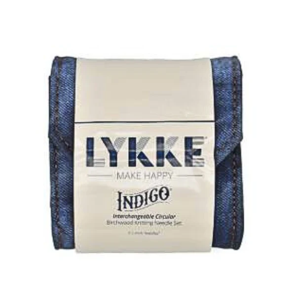 LYKKE Udskiftbare Rundpindesæt, Indigo, Starter Set, Blå, 9 cm