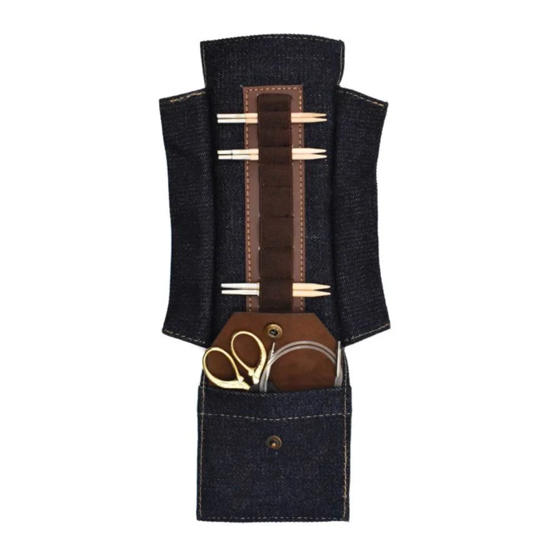 LYKKE Taylor Etui til Udskiftbare Rundpinde, 9 cm Chokolade