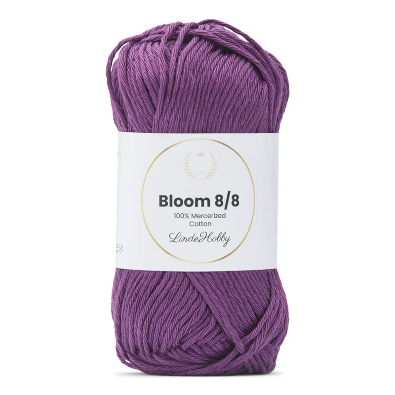 LindeHobby Bloom 8/8 Mercerized Cotton 13 Lilla