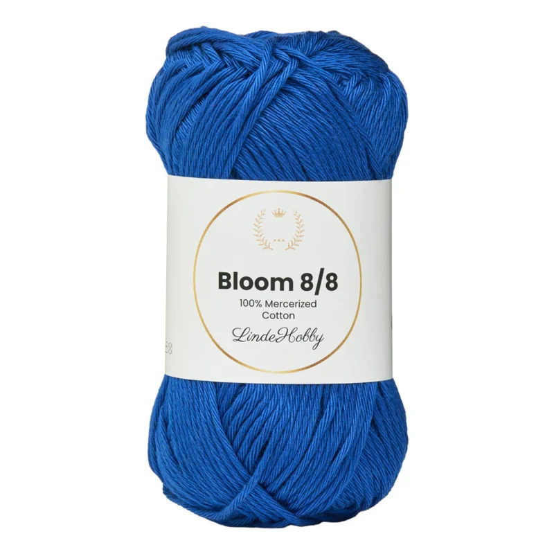 LindeHobby Bloom 8/8 Mercerized Cotton 35 Kongeblå