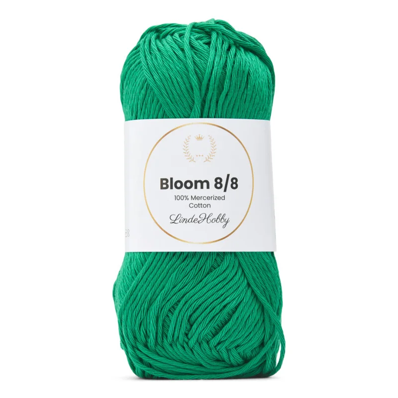 LindeHobby Bloom 8/8 Mercerized Cotton 33 Benetton-grøn