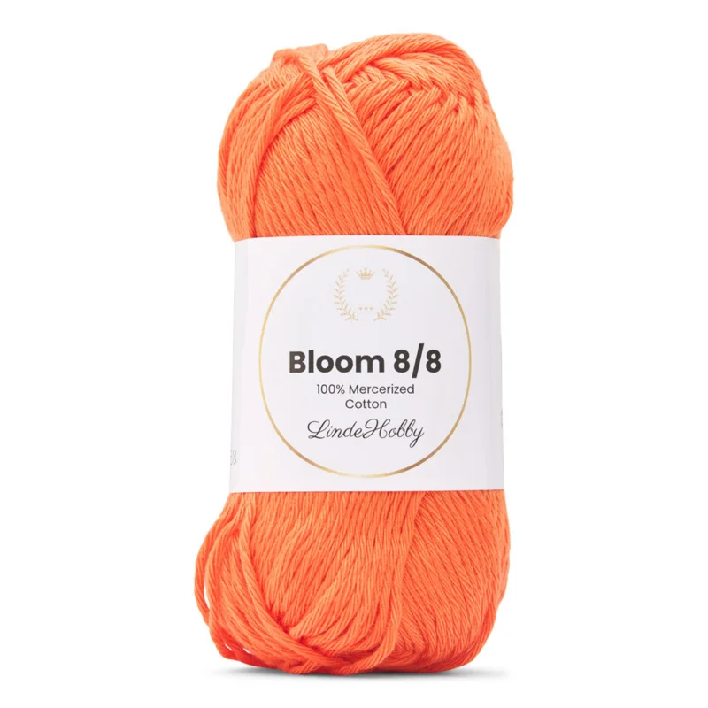 LindeHobby Bloom 8/8 Mercerized Cotton 23 Orange