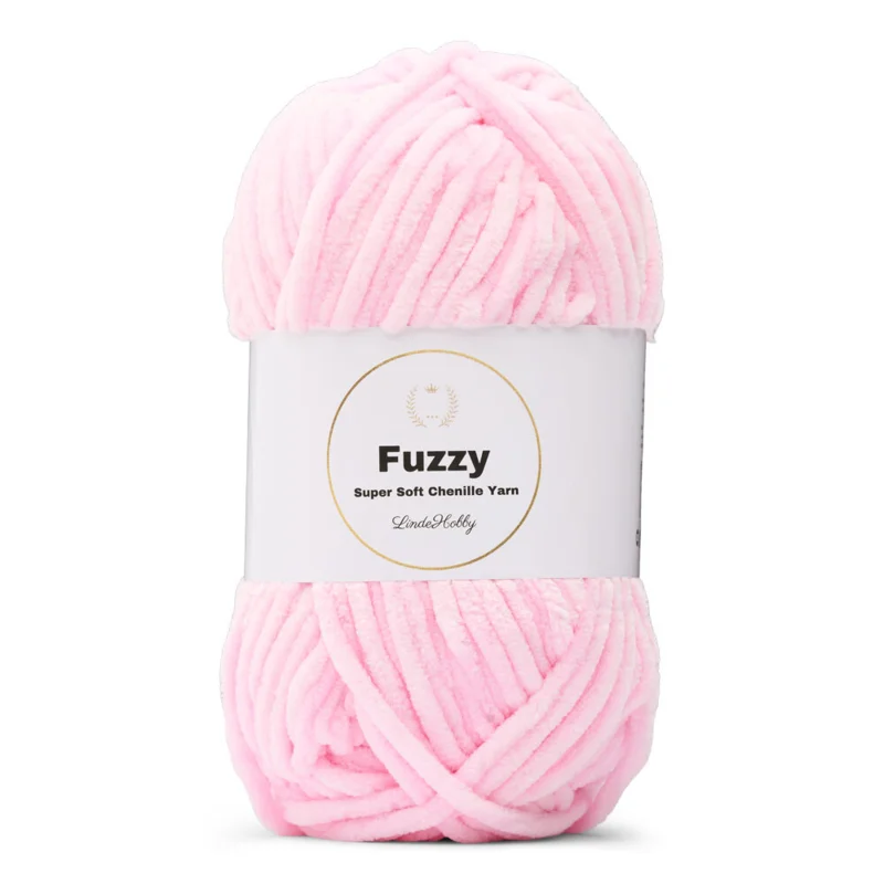 LindeHobby Fuzzy Chenille 04 Babylyserød (lys)