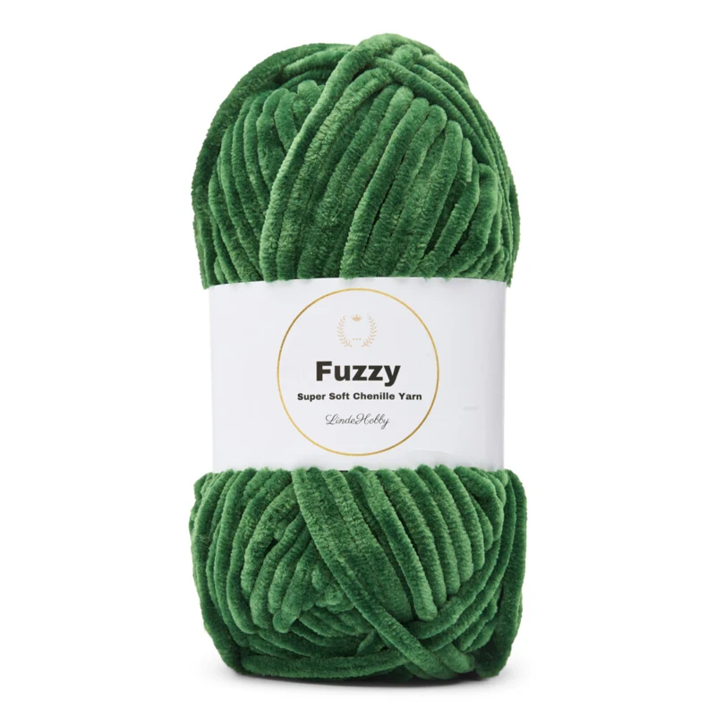 LindeHobby Fuzzy Chenille 38 Grøn