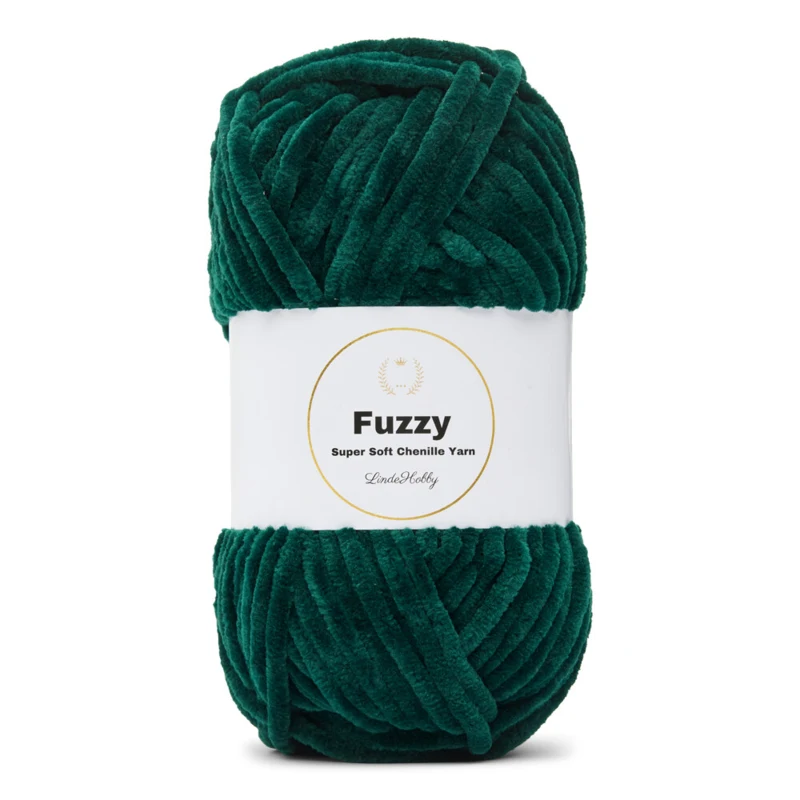LindeHobby Fuzzy Chenille 46 Andegrøn