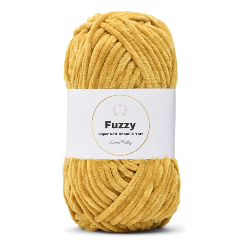 LindeHobby Fuzzy Chenille 23 Gylden okker