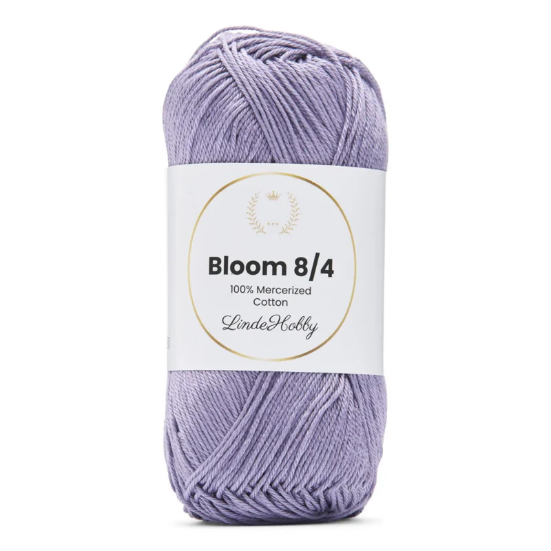 LindeHobby Bloom 8/4 Mercerized Cotton 12 Lys lilla