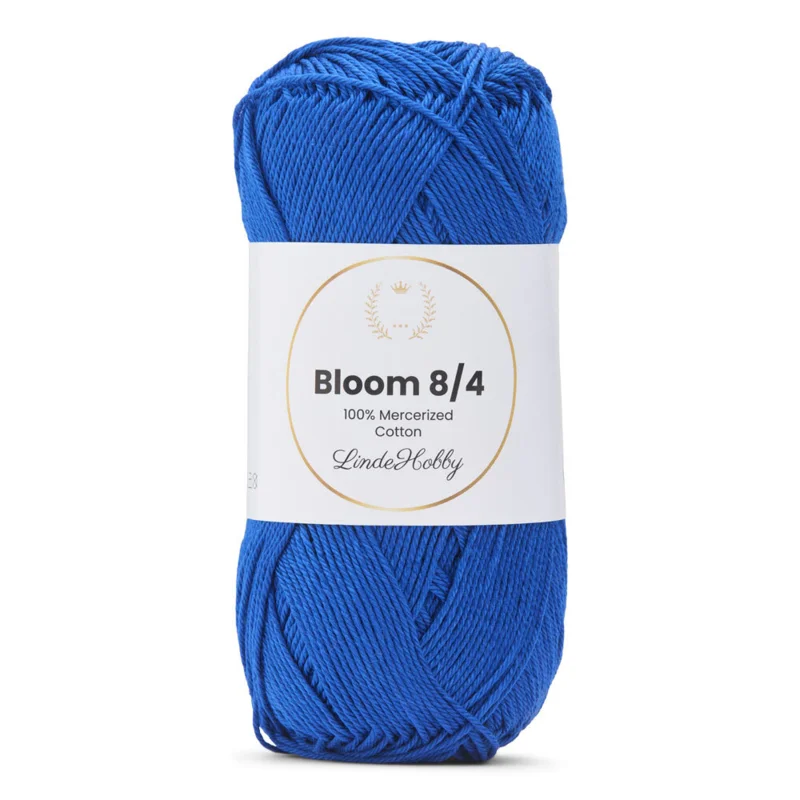 LindeHobby Bloom 8/4 Mercerized Cotton 35 Kongeblå