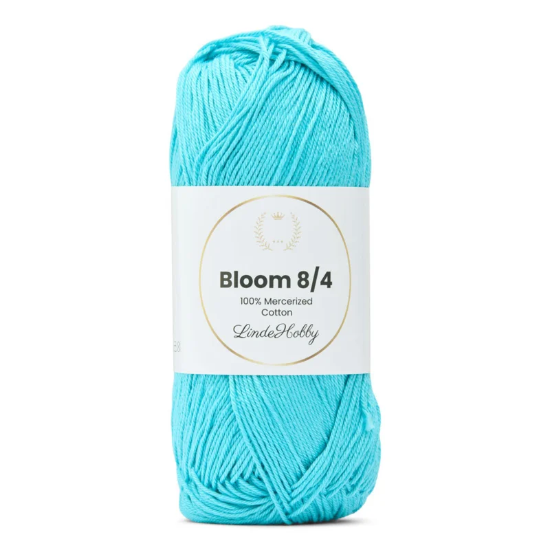 LindeHobby Bloom 8/4 Mercerized Cotton 15 Turkis
