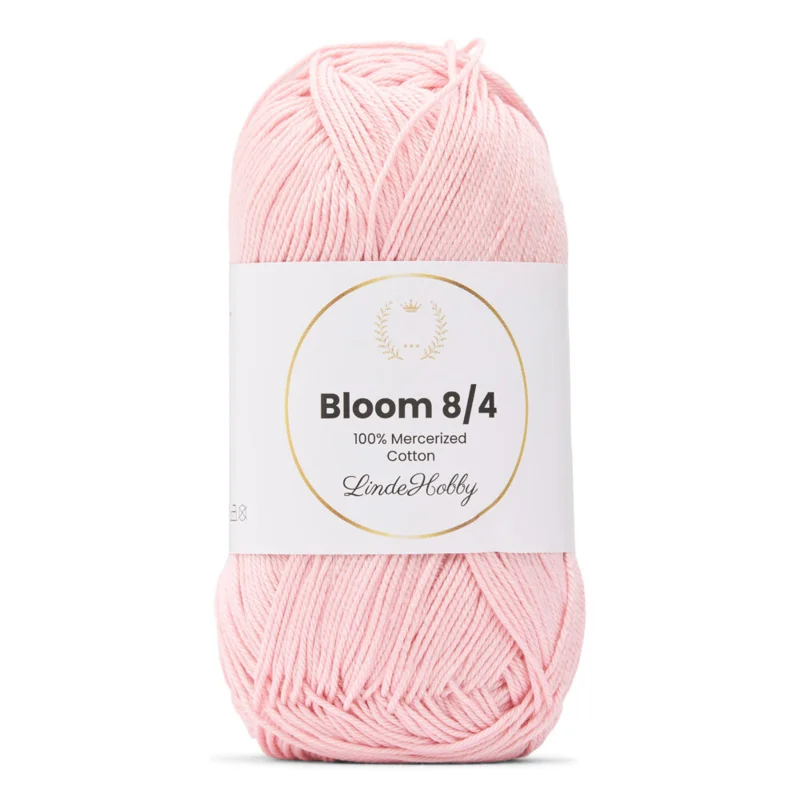 LindeHobby Bloom 8/4 Mercerized Cotton 09 Lyserød
