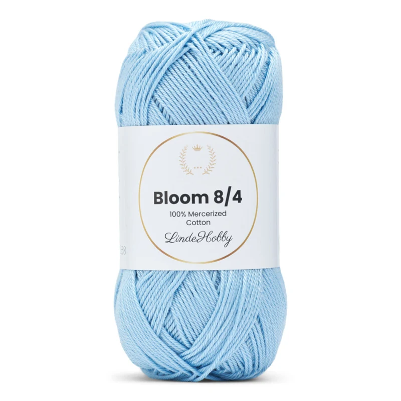 LindeHobby Bloom 8/4 Mercerized Cotton 28 Babyblå