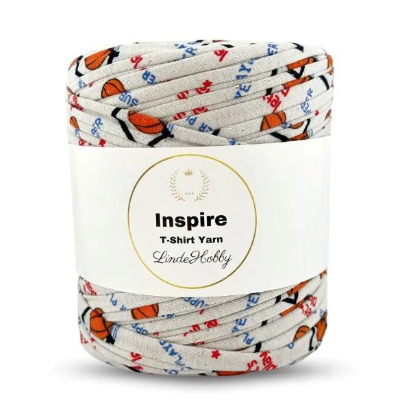 LindeHobby Inspire Print 20 Grå med basketbolde