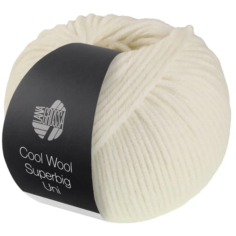 Lana Grossa Cool Wool Superbig 34 Hvid