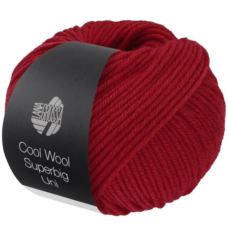 Lana Grossa Cool Wool Superbig 8 Kirsebærrød