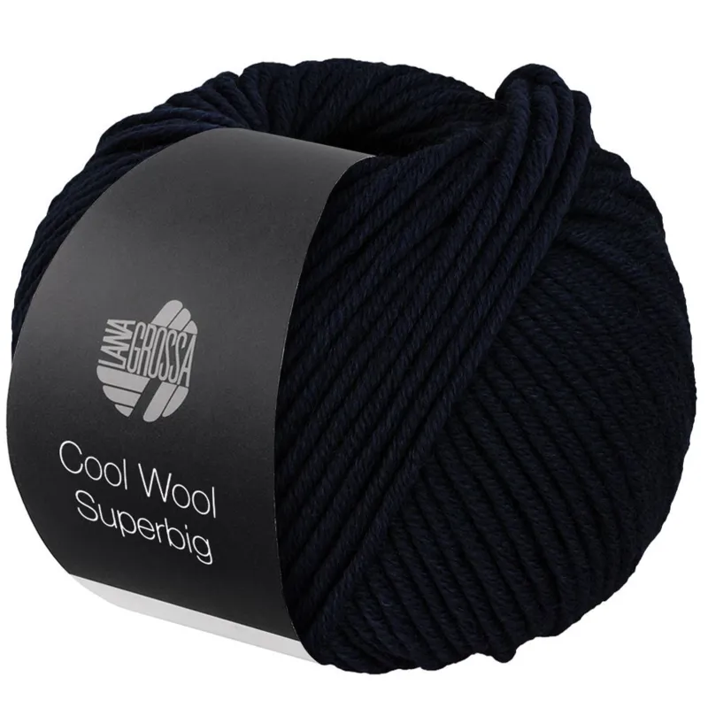 Lana Grossa Cool Wool Superbig 44 Natblå