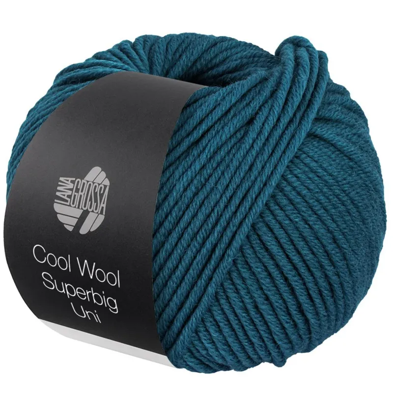Lana Grossa Cool Wool Superbig 32 Blå petrol