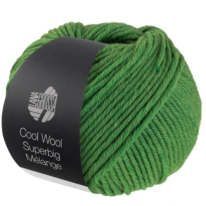 Lana Grossa Cool Wool Superbig 211 Grøn meleret
