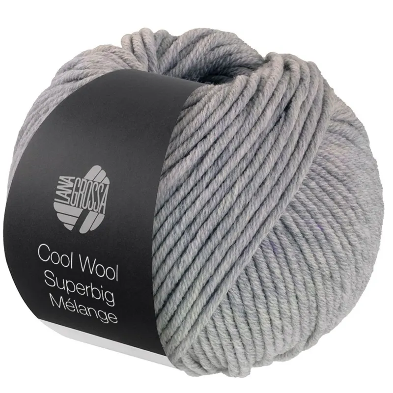 Lana Grossa Cool Wool Superbig 216 Lysegrå meleret