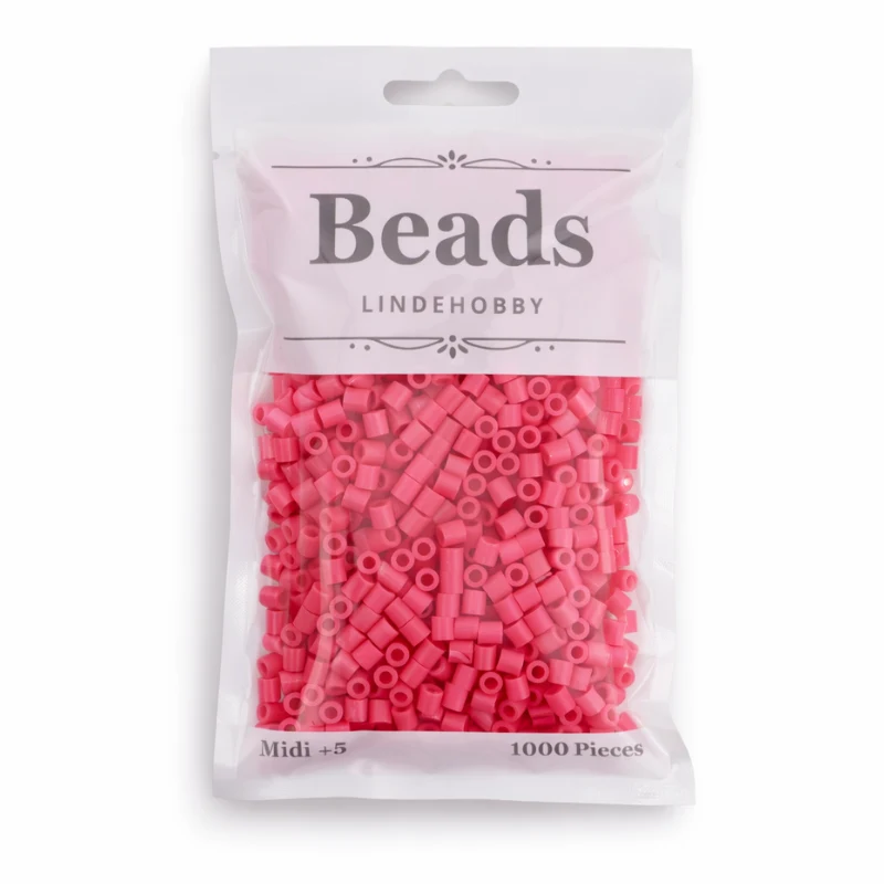 LindeHobby Beads 88 Mørk pink