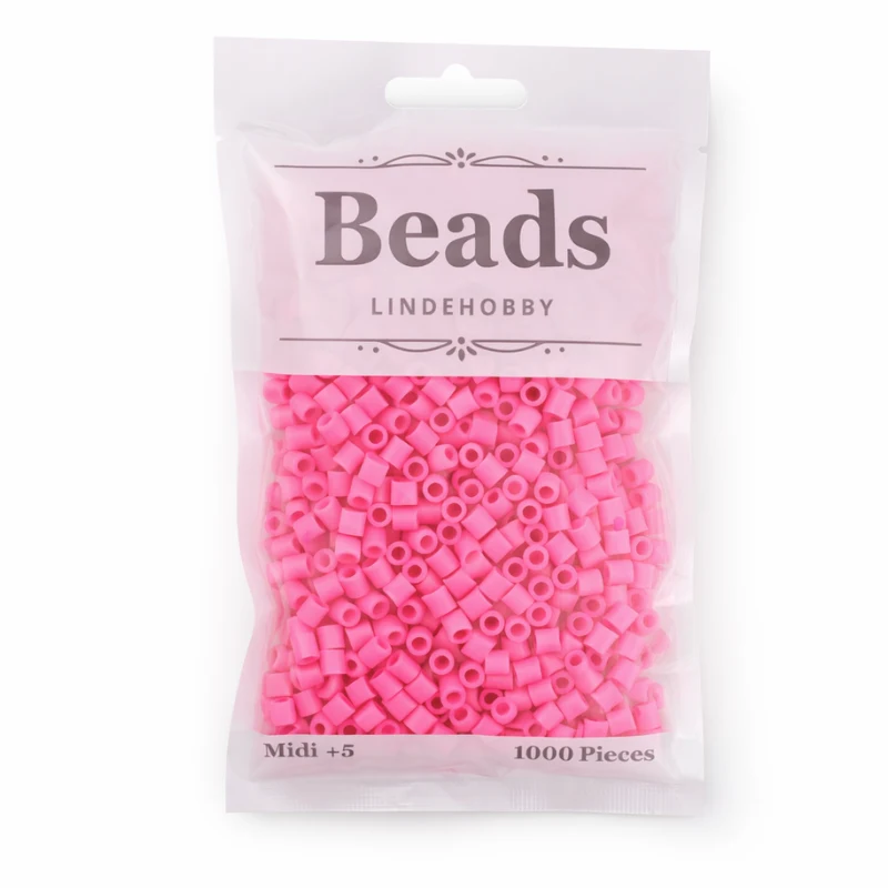 LindeHobby Beads 06 Hindbærpink