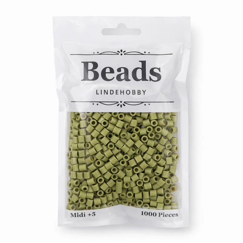 LindeHobby Beads 80 Mørk oliven