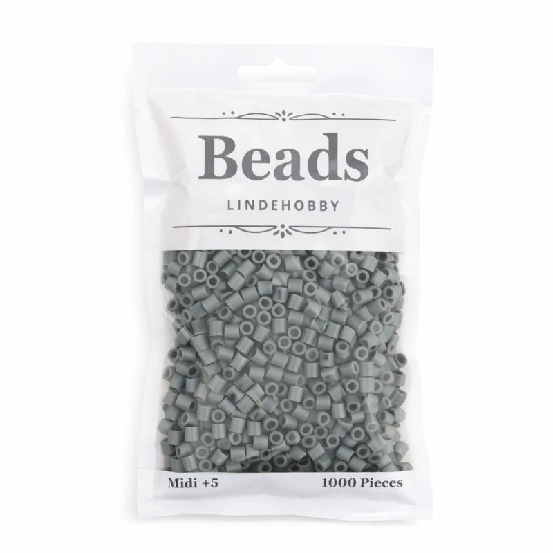 LindeHobby Beads 43 Mørk grå