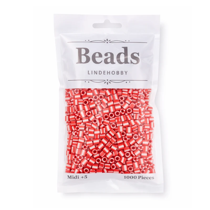 LindeHobby Beads Stripes 07 Pebermynte