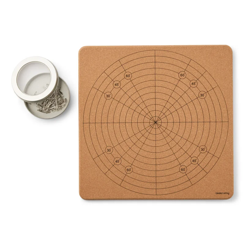 LindeHobby Blockingmåtte, Kork, 30x30 cm