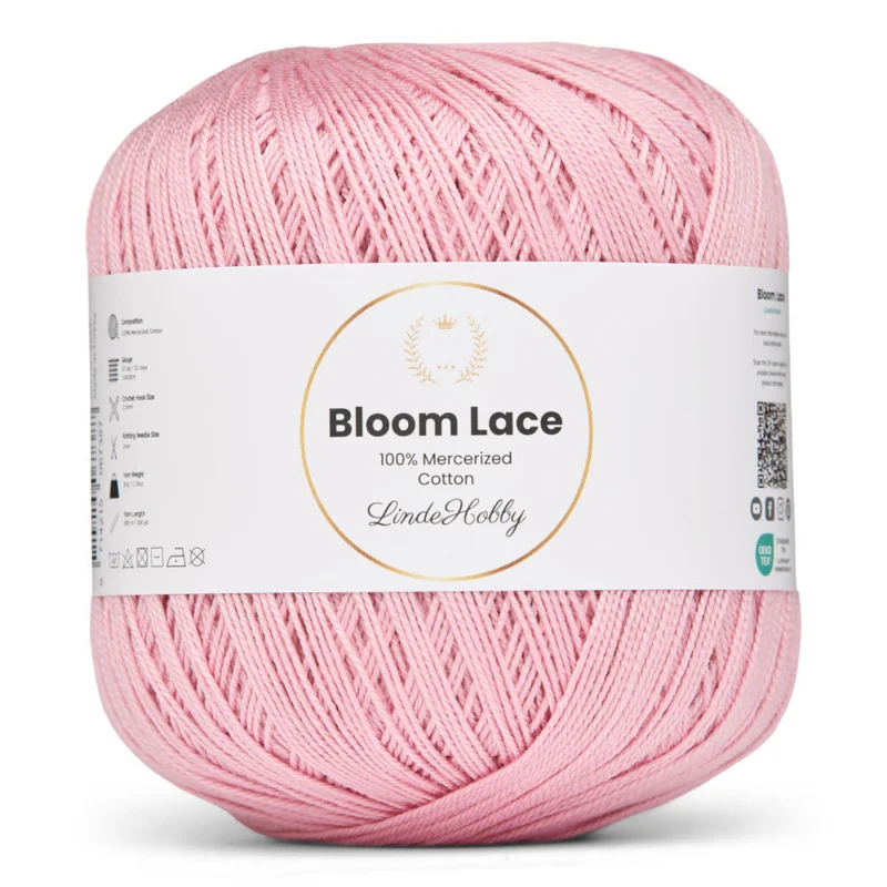LindeHobby Bloom Lace Mercerized Cotton 27 Rose