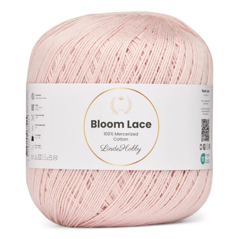 LindeHobby Bloom Lace Mercerized Cotton 31 Pastelrosa
