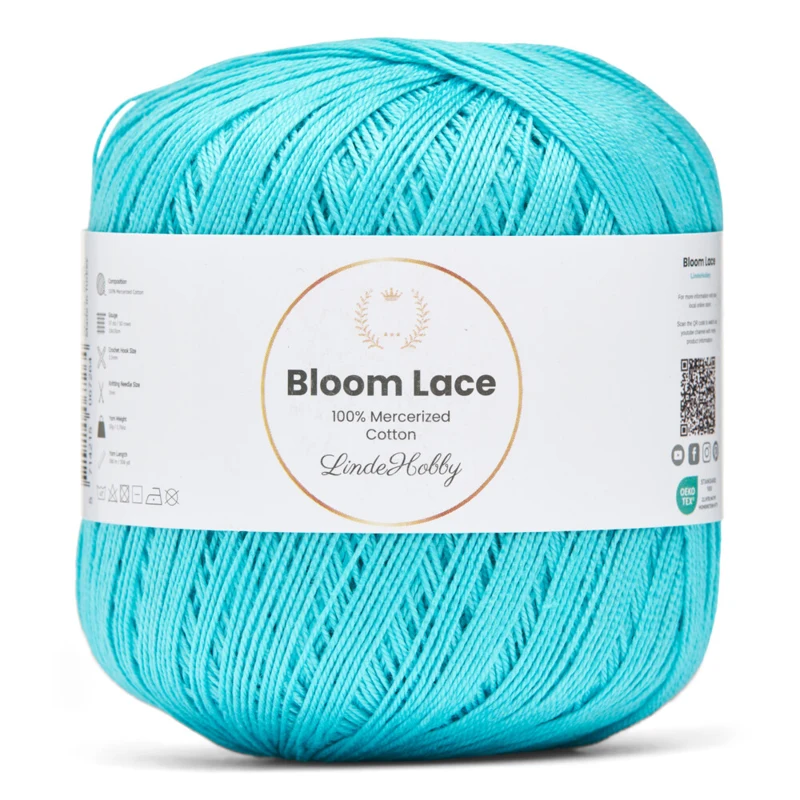 LindeHobby Bloom Lace Mercerized Cotton 15 Turkis