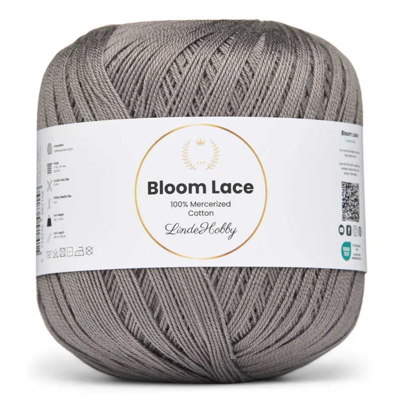 LindeHobby Bloom Lace Mercerized Cotton 04 Røget