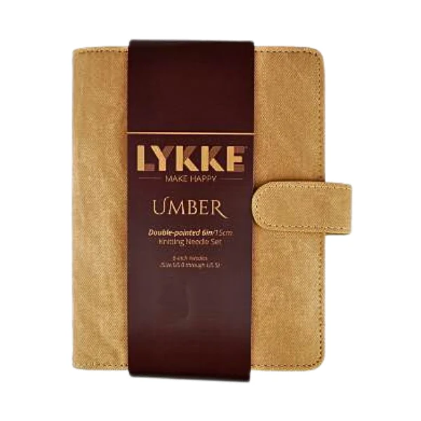 LYKKE Strømpepindesæt Umber, Tan, 15 cm (2.00-3.75 mm)