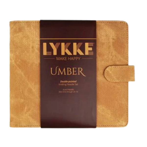 LYKKE Strømpepindesæt Umber, Tan, 15 cm (4.00-9.00 mm)