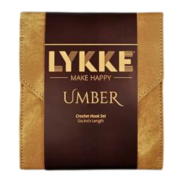 LYKKE Hæklenålesæt Umber, Tan, 15 cm