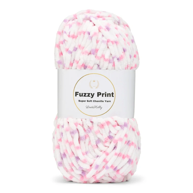 LindeHobby Fuzzy Chenille Print 03 Eventyr