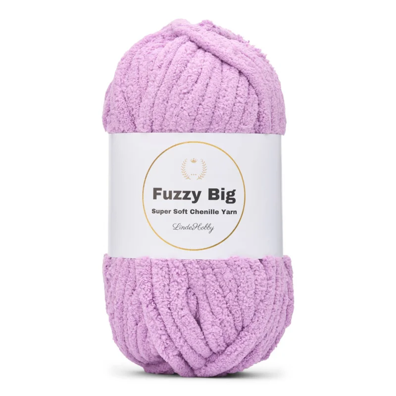 LindeHobby Fuzzy Chenille BIG 41 Lilla (lys)