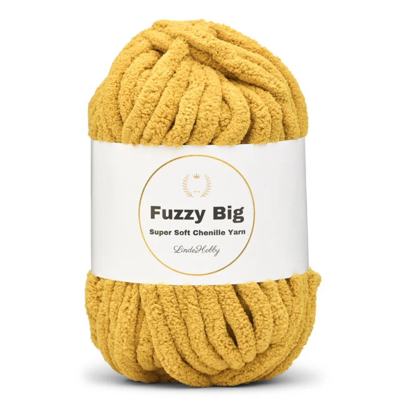 LindeHobby Fuzzy Chenille BIG 23 Gylden okker
