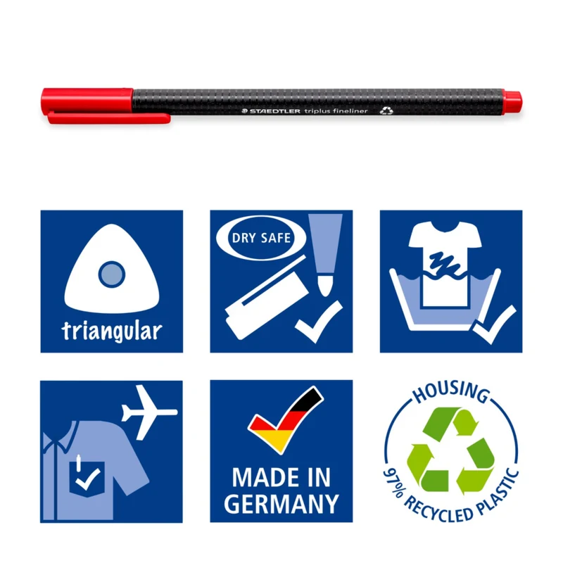 STAEDTLER Tripus fineliner 334, 40 stk
