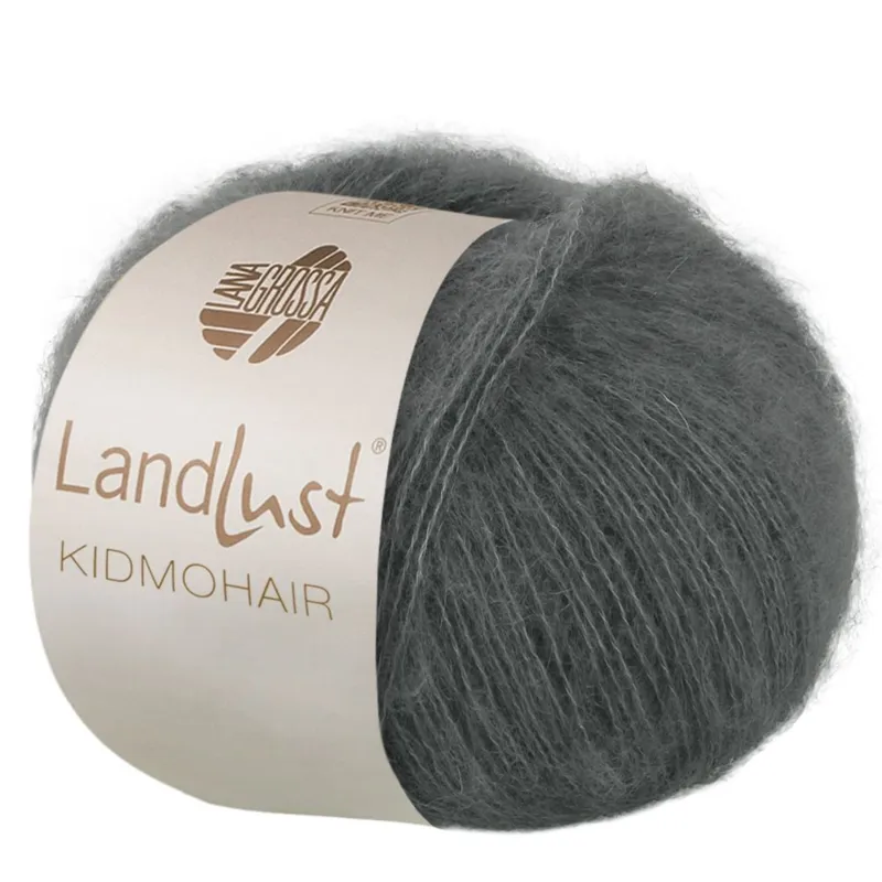 Lana Grossa Landlust Kidmohair 18 Mørkegrå