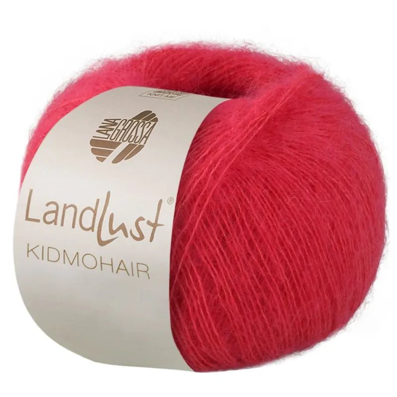 Lana Grossa Landlust Kidmohair 11 Hindbærrød
