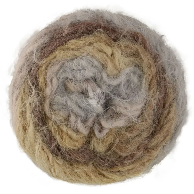 Lana Grossa Basta Mista 108 Beige/Lys grå/Grège/Taupe/Grå/Mørkebrun