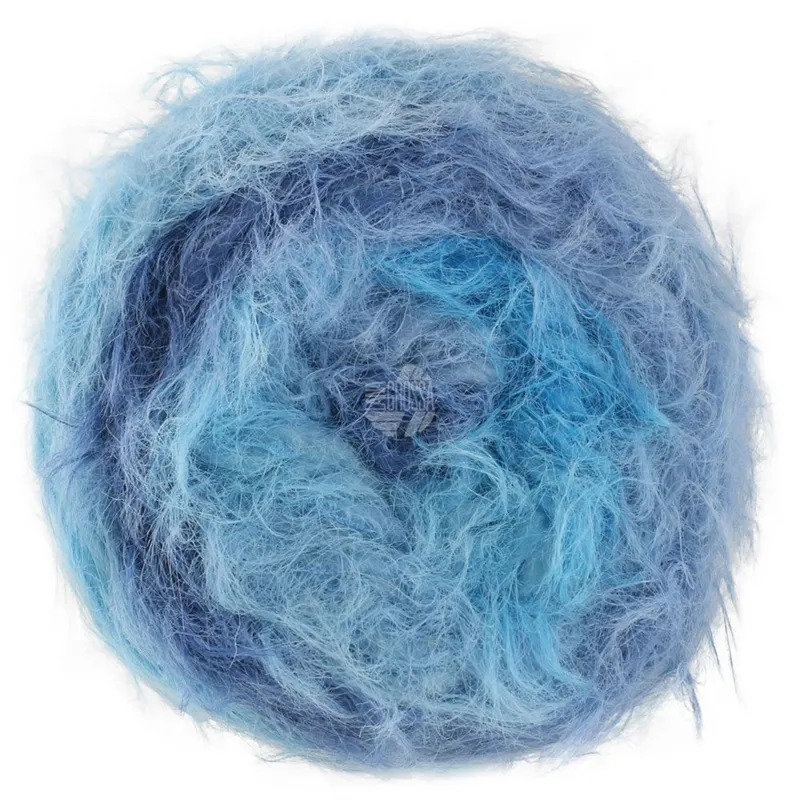 Lana Grossa Basta Mista 110 Turkis/Adriablå/Dueblå/Mørk blå