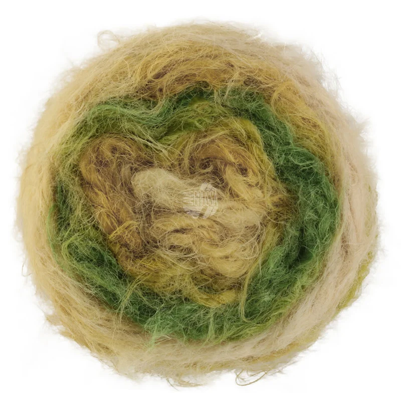 Lana Grossa Basta Mista 102 Pastelgul/Sennep/Limegrøn/Æblegrøn