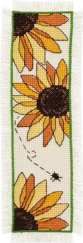 Broderikit Solsikker 7 x 22 cm