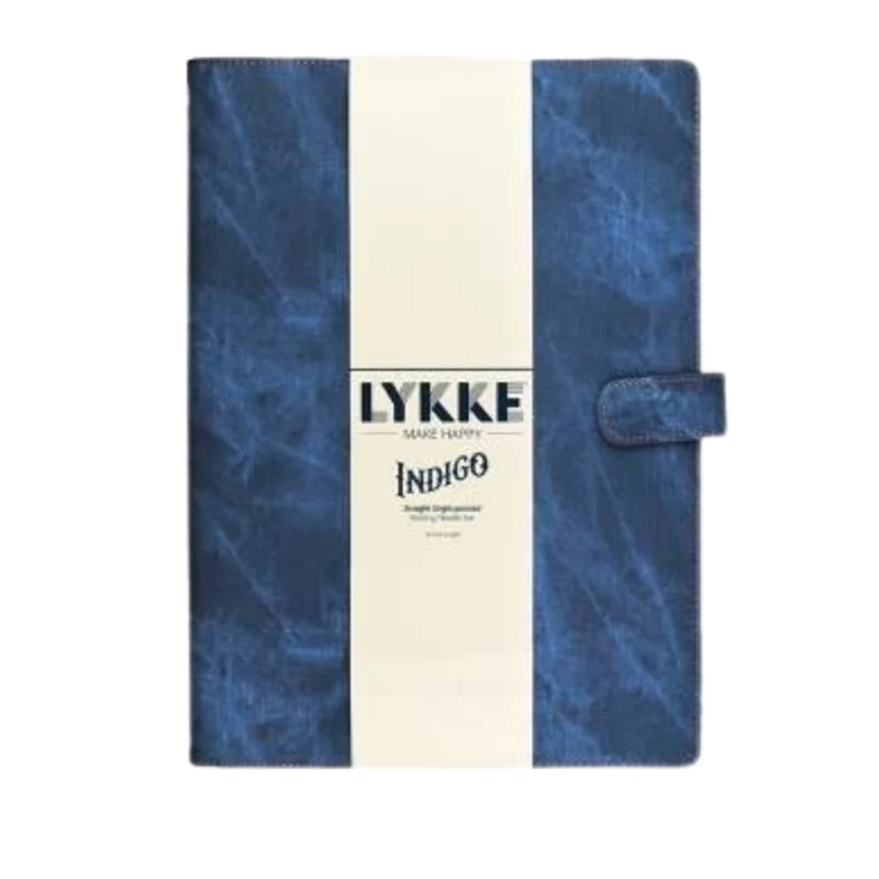 LYKKE Jumperpindesæt Indigo, Azurblå, 35 cm