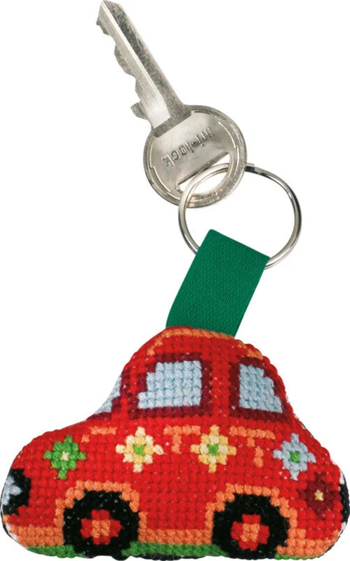 Broderikit Rød Fiat 7 x 5 cm