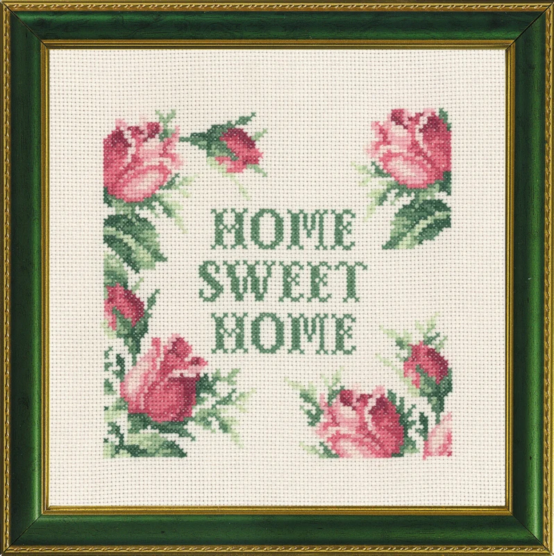 Broderikit Home sweet home 5420/01 20x20 cm