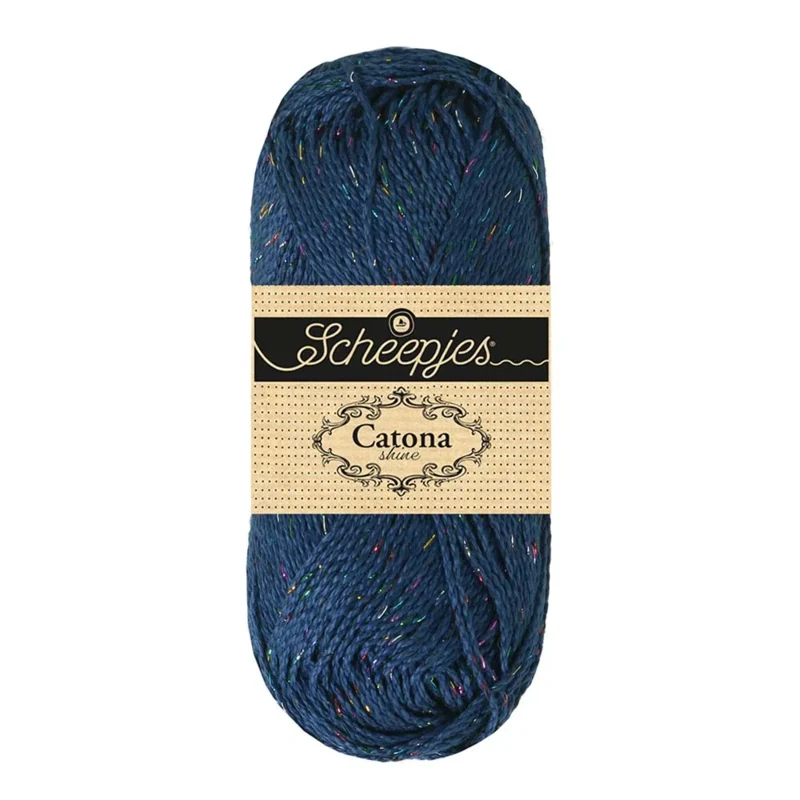 Scheepjes Catona Shine 527-R Midnight - Rainbow